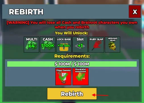 rebirth steal a brainrot